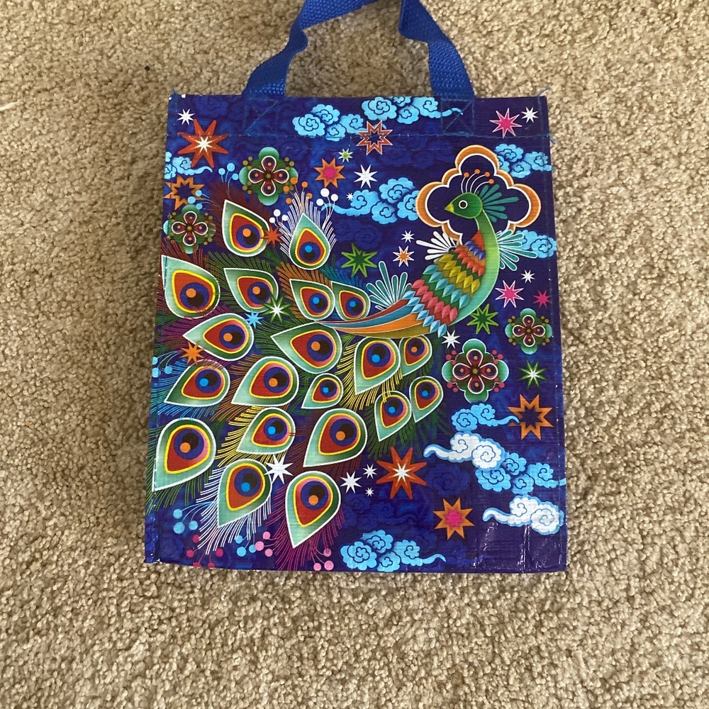 peacock art piece bag